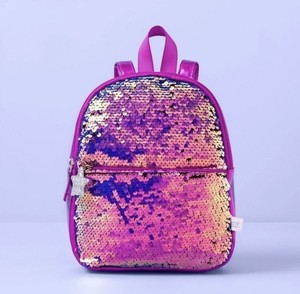 pink sequin mini backpack