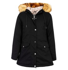 Ladies Soulcal Hip Length Hooded Funnel Neck Classic Parka Sizes From 8 To 18