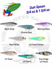 Blade Runner Duh Spoon for Jigging 3/4oz and 1 3/4oz sizes - Choose Color