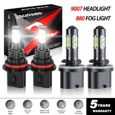 Fit Nissan Xterra 2003 2004 Headlight High/Low Beam Fog Light Bulbs 9007+880