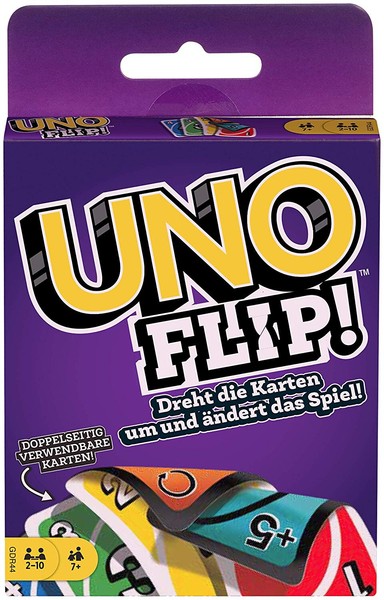 Mattel Games GDR44 Uno Flip! Kartenspiel Beidseitig Bedruckt Gesellschaftsspiel-image