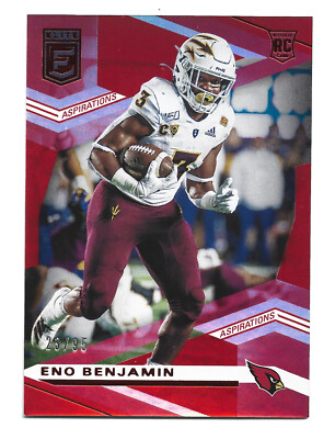 /95 Aspirations 2020 Panini Donruss Elite Rookies Eno Benjamin Arizona Cardinals