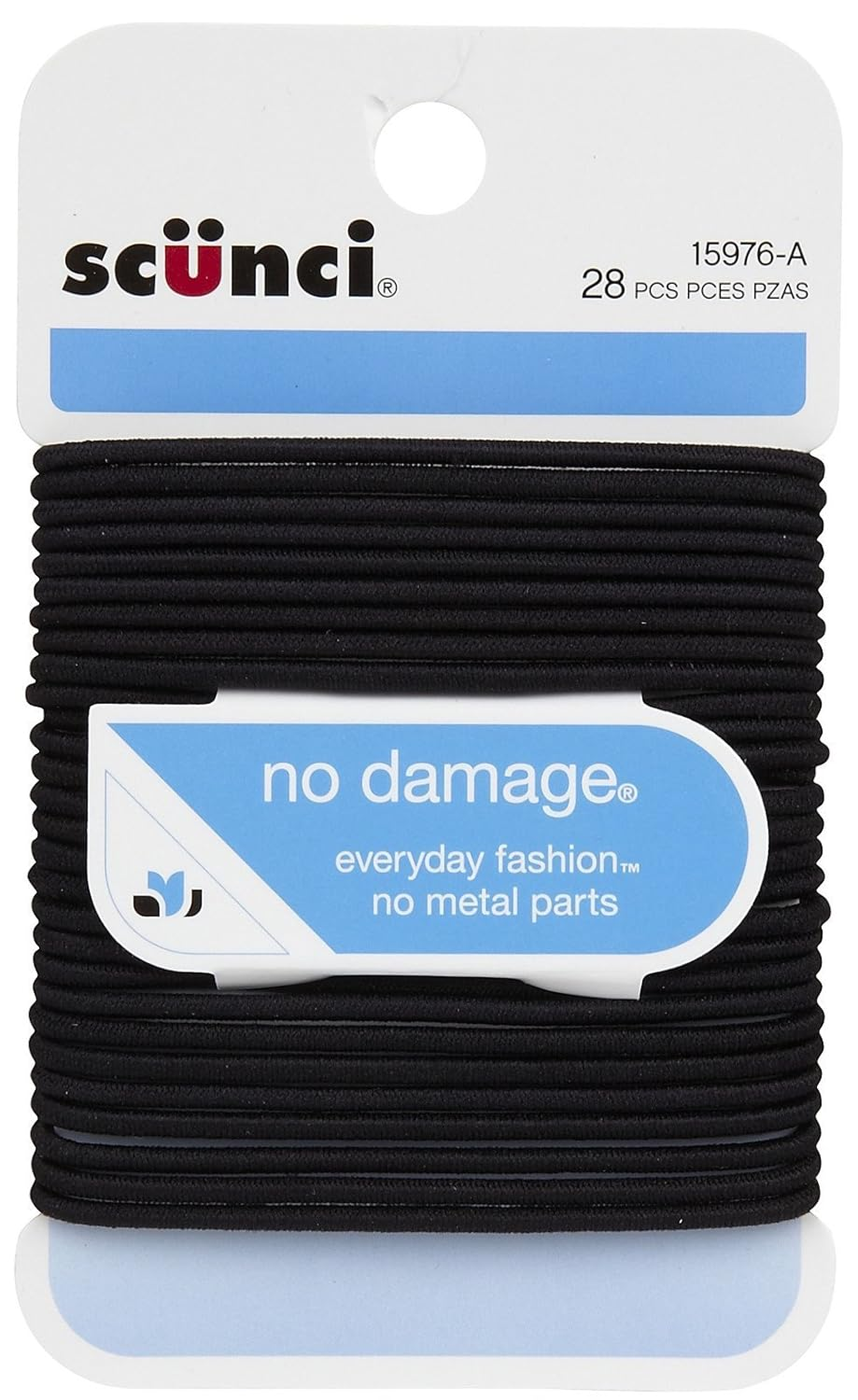 No Damage Elastic Hair Bands Medium Black 1597603A048