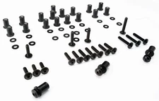 M4 Screws Set Black Motorcycle Trim Rubber Nut Neoprene Windshield New