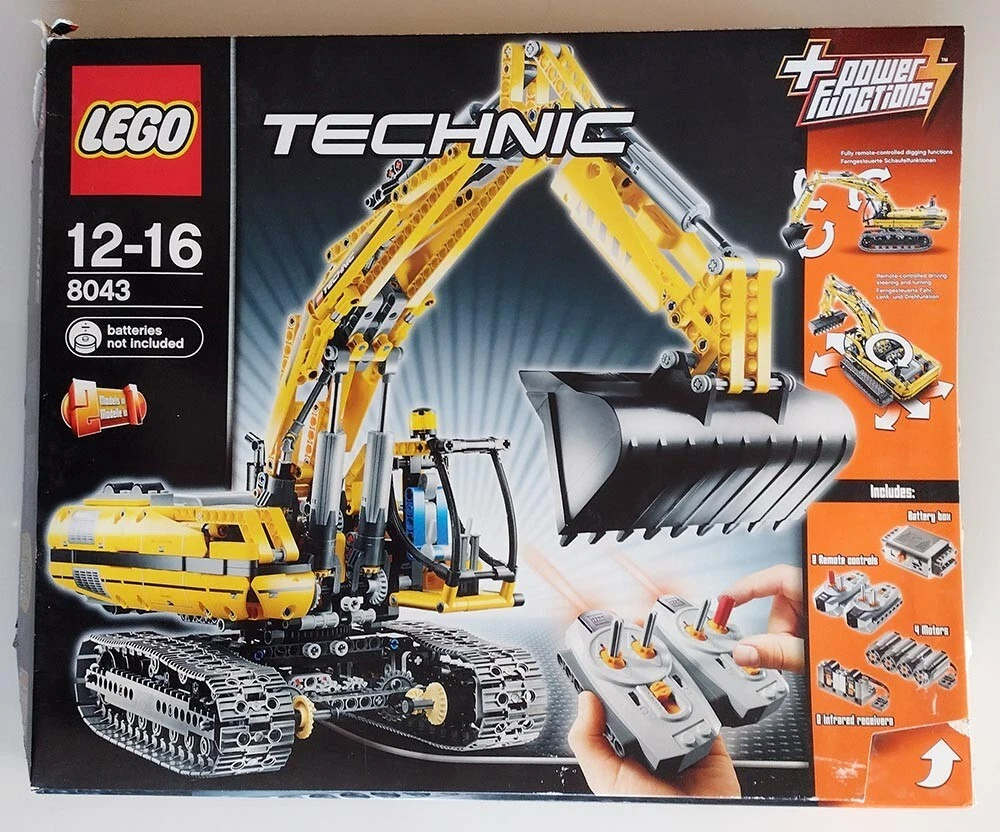 eskortere Sanders Enumerate Lego Technic 8043 Motorized Excavator, remote controlled +instructions +box  RARE | eBay