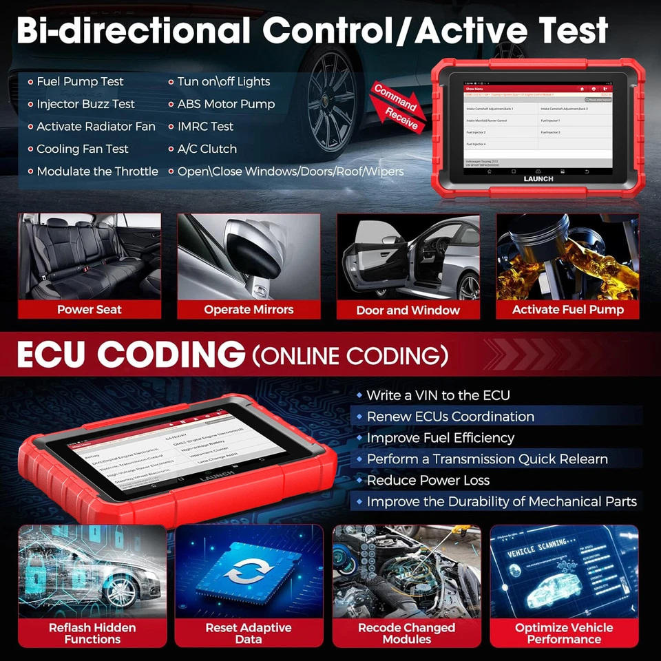 2025 LAUNCH X431 PRO Elite V+ PRO5 Profi Auto Diagnosegerät ALLE SYSTEM Coding - Bild 4 von 4