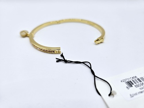Coach Goldfarben Hänger Herz Charm Armreif Armband Neu - Bild 5 von 8