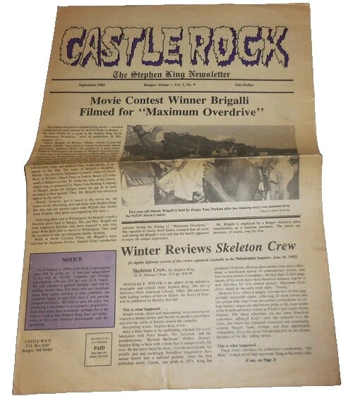 Stephen King Loose Pages, Articles Antiquarian & Collectible Books