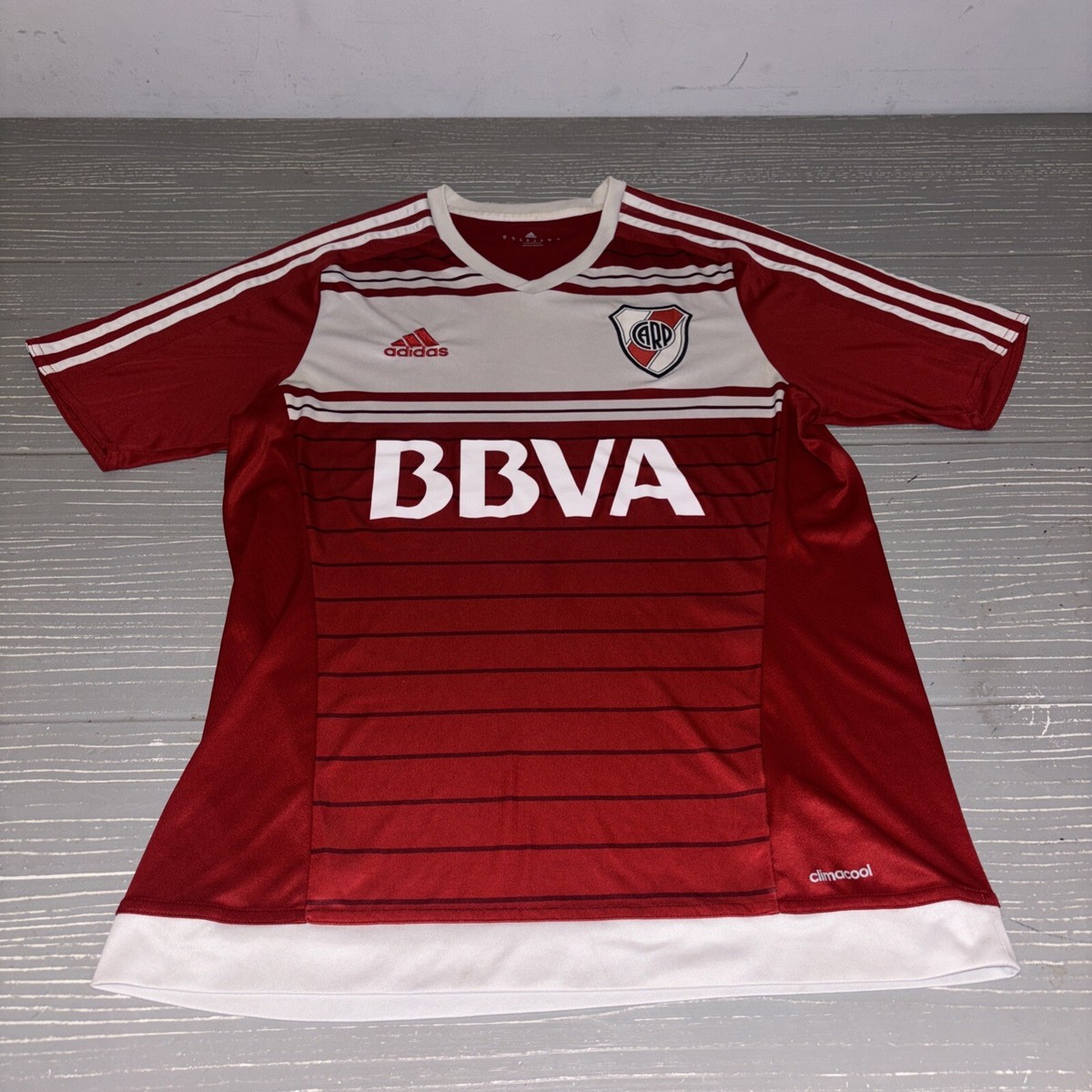 River Plate Football Shirt Mens Medium Adidas 2016 17 Away Red 