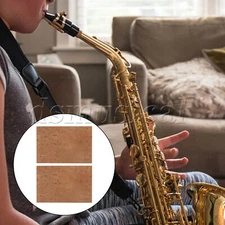 2 Pcs Saxophone Neck Joint Cork Pads for Alto Soprano Tenor 2.44"x1.61"