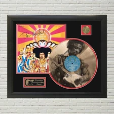 Jimi Hendrix - Axis: Bold as Love Custom Etched Reproduction Signed LP Display