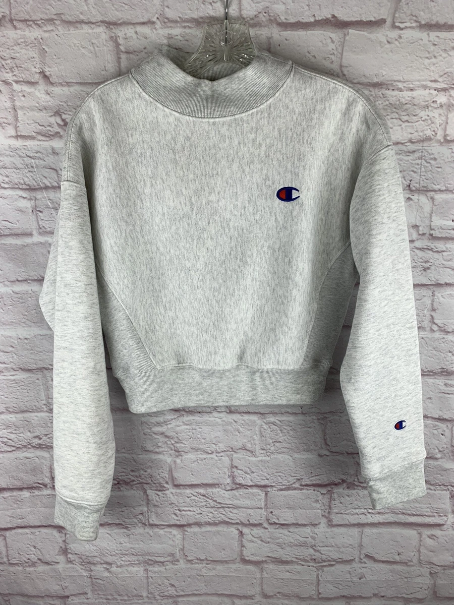 Champion Reverse Weave Gray Crewneck Heavyweight Sweatshirt Size