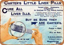 METAL SIGN - 1904 Carter's Little Liver Pills -- Vintage Look