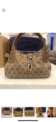 DOONEY & BOURKE  Signature Side Snap Satchel Tote Samba Lock RARE