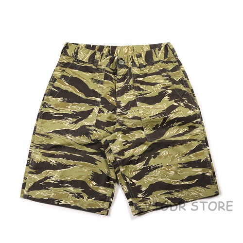 Tiger Patterns Stripe Combat Shorts 
