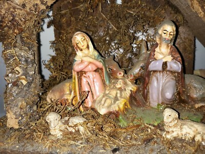 Vintage Presepto Nativity Set CRECHE KRIPPENFIGUREN Made in Italy