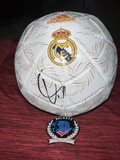 Vinicius Junior Signed Official Real Madrid Soccer Ball Superstar  Beckett #2
