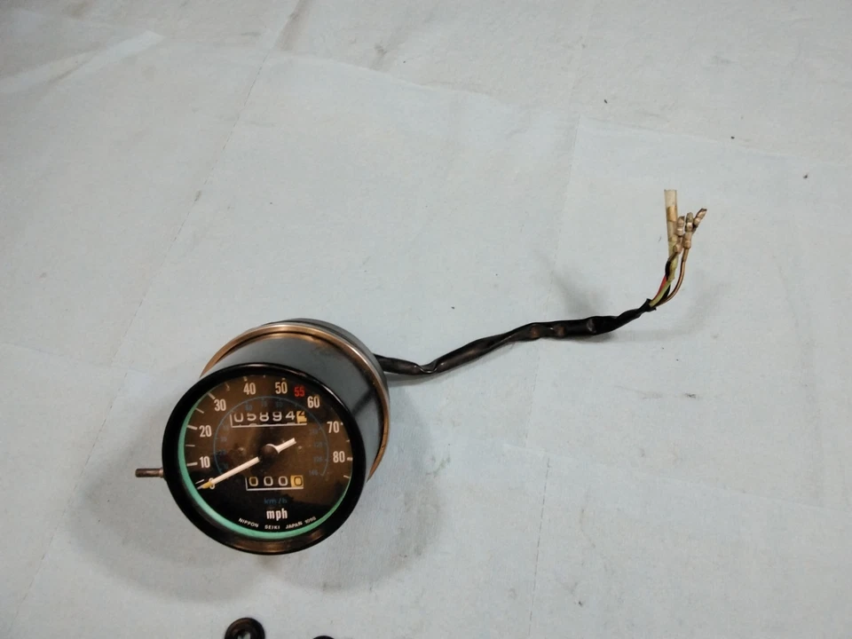 1980-1983 Kawasaki KZ 440 LTD рабочий спидометр одометр 5k миль! Ремень KZ440 - Изображение 3 из 4