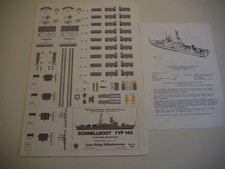 Jade Verlag Wilhelmshaven Kartonbaumodell, Neu, Schnellboot Typ 143