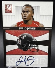 2011 Donruss Elite - Julio Jones Rookie Auto #6 On Card. rookie card picture