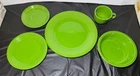 NEW Fiestaware Chartreuse 5 Piece Place Setting Retired Green Dish Set