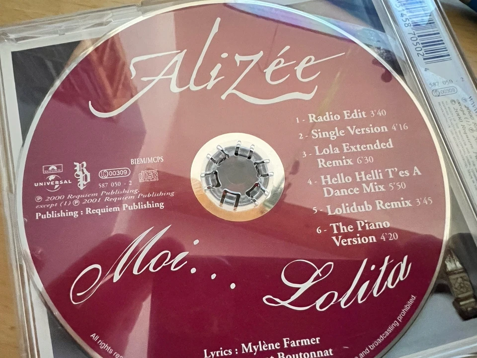 Alizee - Moi...Lolita  | M-CD | 6-Track | Sehr guter Zustand - Bild 4 von 4