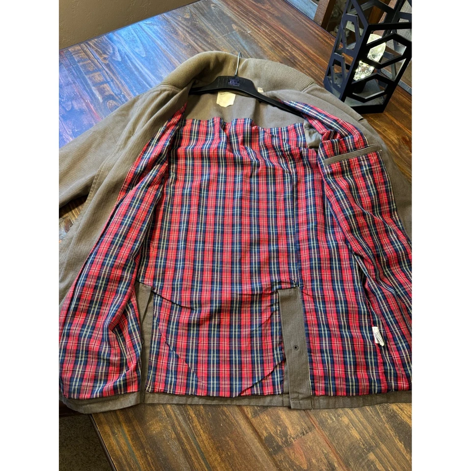 Chaqueta de mezclilla Life After chaqueta de sarga de algodón forrada a cuadros para hombre mediana Foto 2 de 4