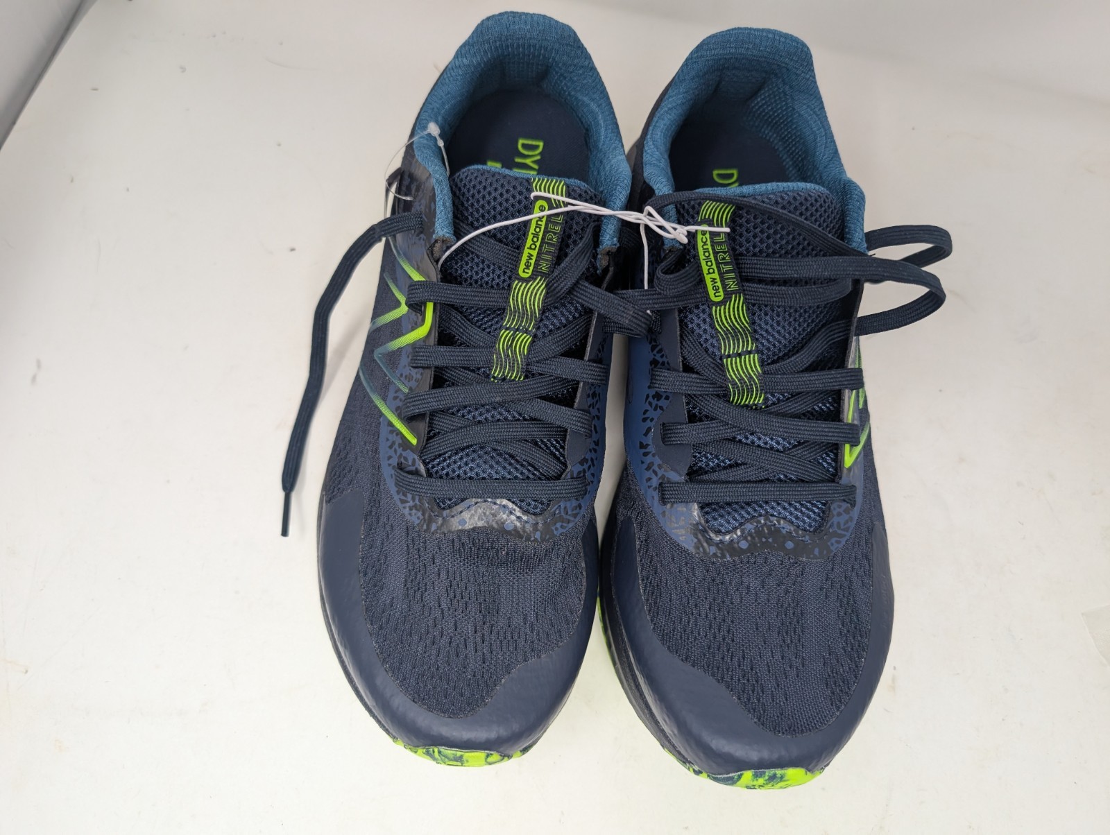 SAOLA Scarpe da corsa New Balance Nitrel v5 uomo 9 extra larghe blu verde lime sneaker