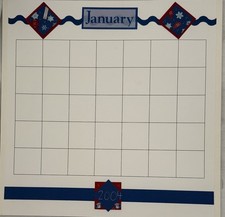 Creative Memories Calendar Decorated pages