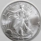 2002 American Silver Eagle (BU) in a Capsule - PRISTINE & AUTHENTIC!