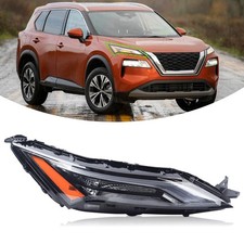 LED DRL Headlight w/Halogen Signal Compatible With 2021-2023 Nissan Rogue (Wi...