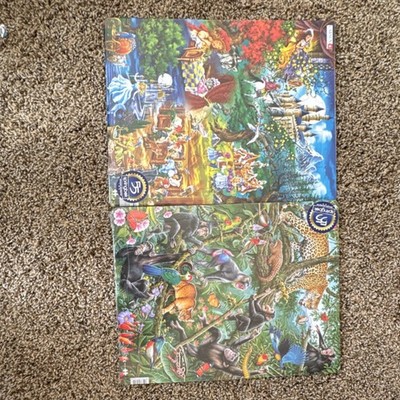 Larsen 55 Piece Vintage Tray Puzzles Animals & Fairy Tales Cardboard Multicolor