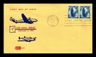 US COVER AIR MAIL 4C FIRST DAY ISSUE SCOTT C48 PAIR KOLOR KOVER CACHET