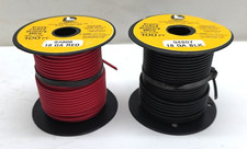 18 Gauge Car Audio Primary Wire 100ft Red 100ft Black Power/Ground Made in USA