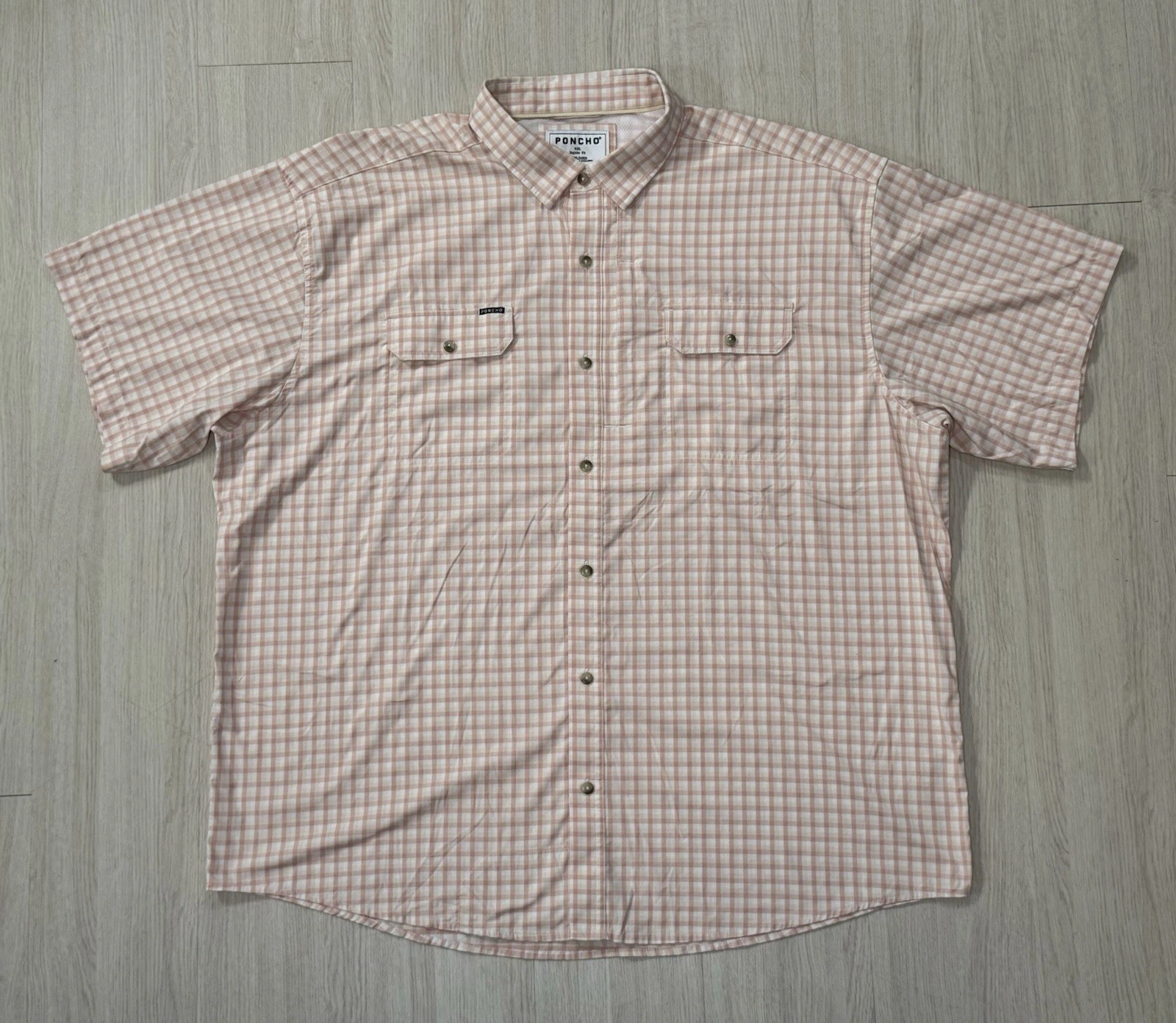 Poncho Outdoors ‘The Mud Bug’ Original Short Sleeve Button Up Shirt XXL Vented
Opens in a new window