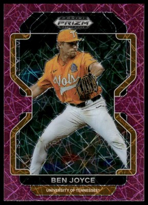 2022 Panini Prizm Draft Picks #PDP89 Ben Joyce Neon Pink Velocity