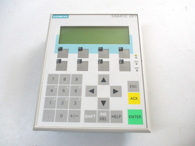 Siemens Simatic Operator Panel OP7- DP 6AV3 607-1JC20-0AX1 OP 7