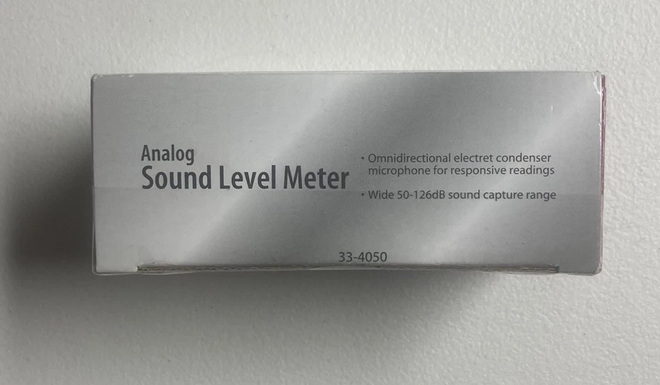 NEW Radio Shack Analog Sound Level Meter 50-126dB Sound Capture Range 33-4050 - Image 2 of 4