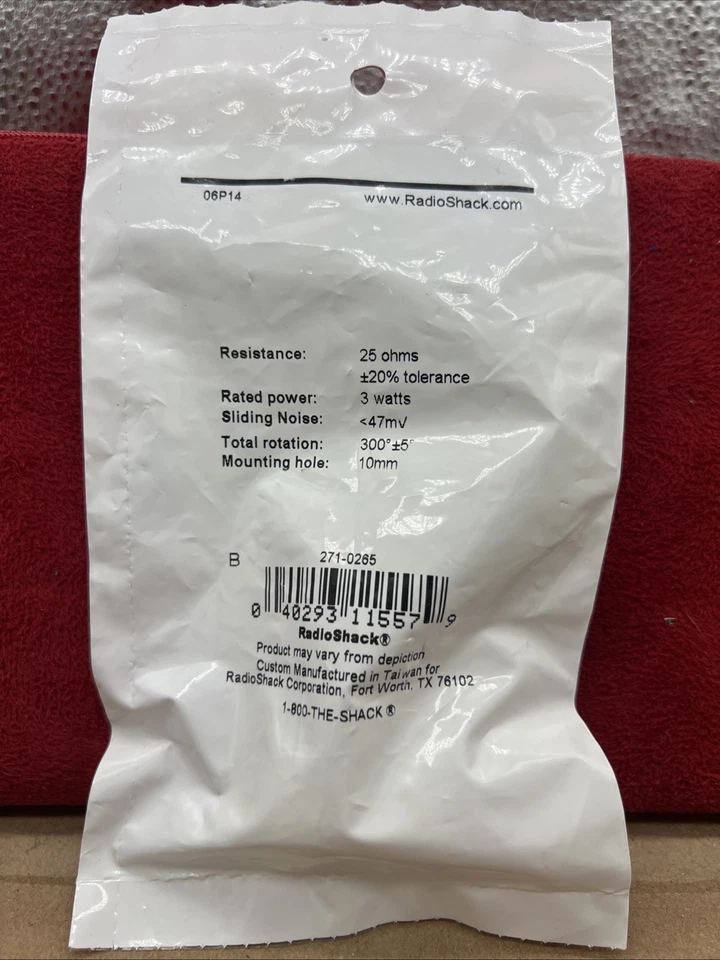 Radioshack 271-265 NIB NOS 25ohm Rheostat NEW - Image 2 of 2