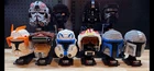 Lot of 10 Star Wars Lego Helmets Boussh Leia Vader Rex Jango Kylo Cody Red Five