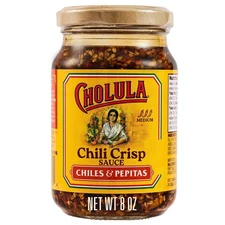 Cholula Chili Crisp Sauce, Chiles & Pepitas, Crunchy 8 Ounce (Pack of 1) 