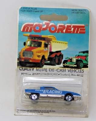 Vintage 1970's Majorette Camargue Racing Rare Blue Color No. 221 1:55 On Card