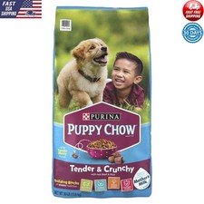 Puppy Chow High Protein Dry Food 30 Lb Bag Real Beef Essential Nutrients Protein 1.52 per pound