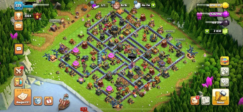 COC TH 17 - LVL 225 Gute Schmiede 2 Heros MAX