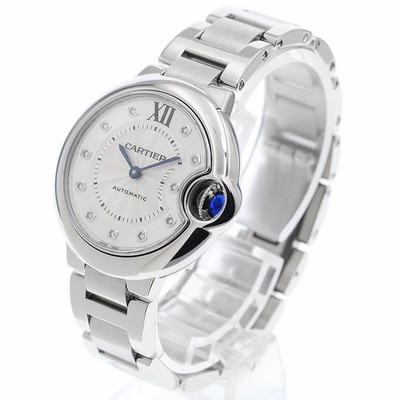 Cartier Ballon Bleu 33mm W4BB0021 Factory Diamond Automatic [2021 Warranty]