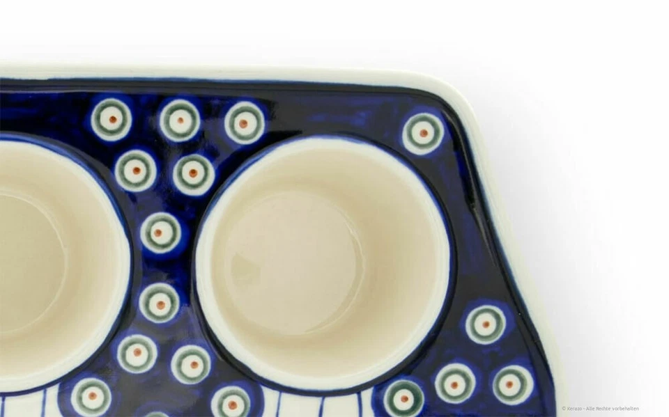 Bunzlauer Keramik Muffin-Backform, 36 x 22 x 5 cm Dekor 8 - Bild 4 von 4