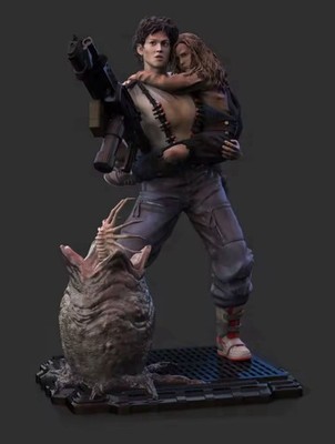 Aliens Ripley und Newt unbemalt Miniatur Resin Modellbausatz Alien Hive Neu 1/24