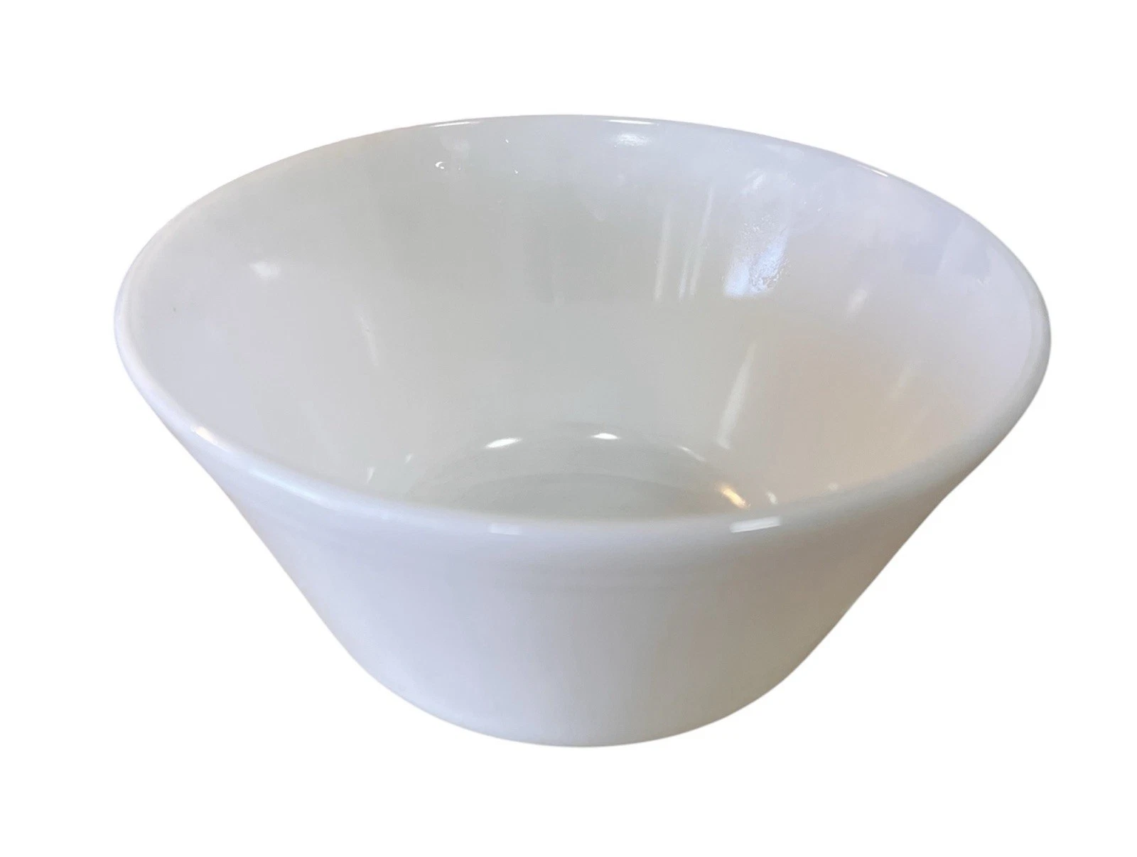 Federal Oven Ware White Mixing Bowl 50s Milk Glass Mid Century MCM Vintage