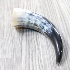 1 Small Polished Cow Horn #455d Natural Colored