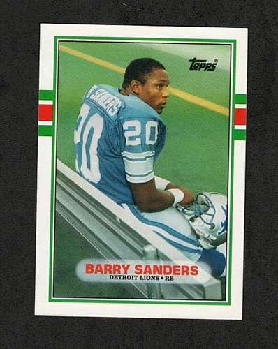 1989 Topps Traded - Barry Sanders RC #83T - Detroit Lions ROOKIE CARD